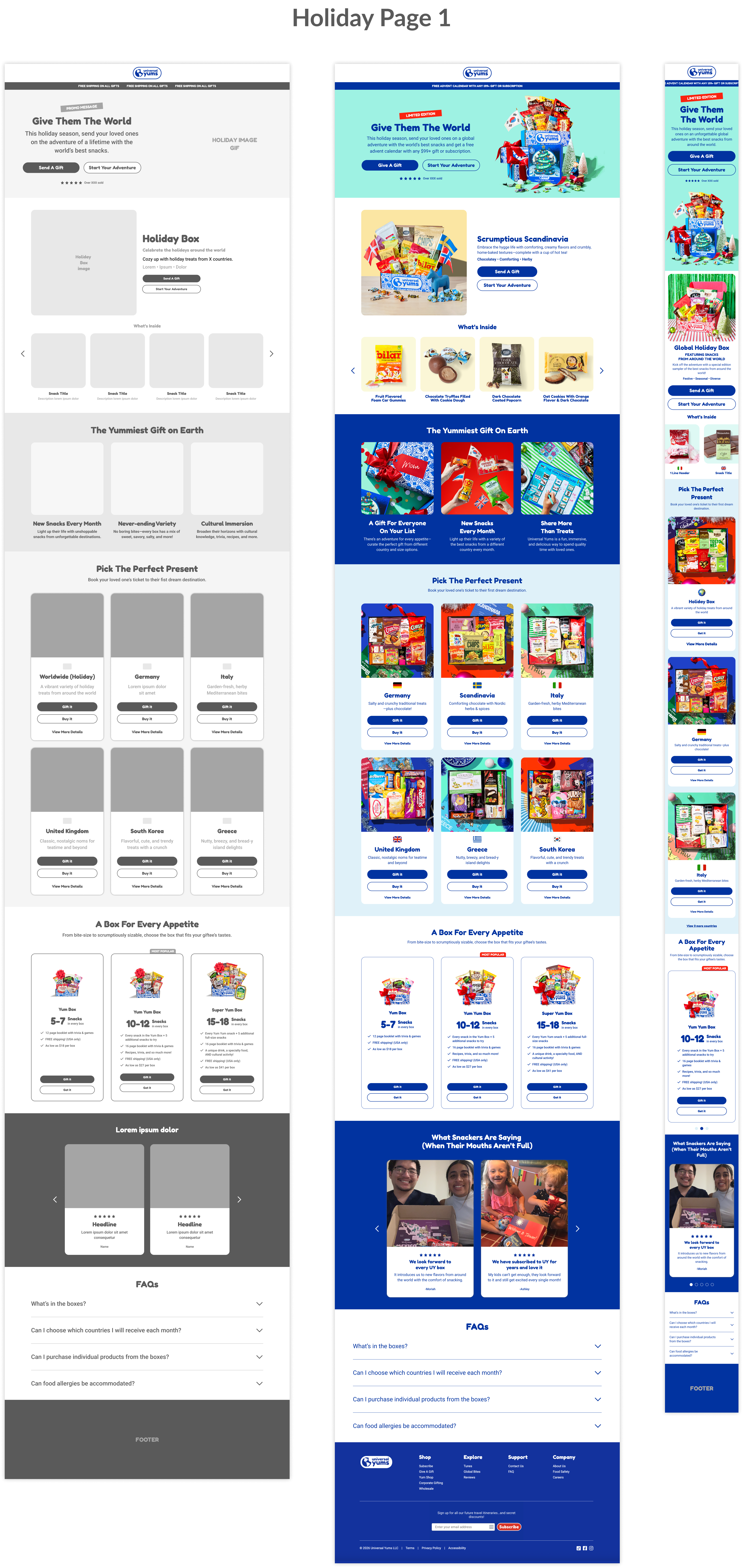 Holiday landing page 1