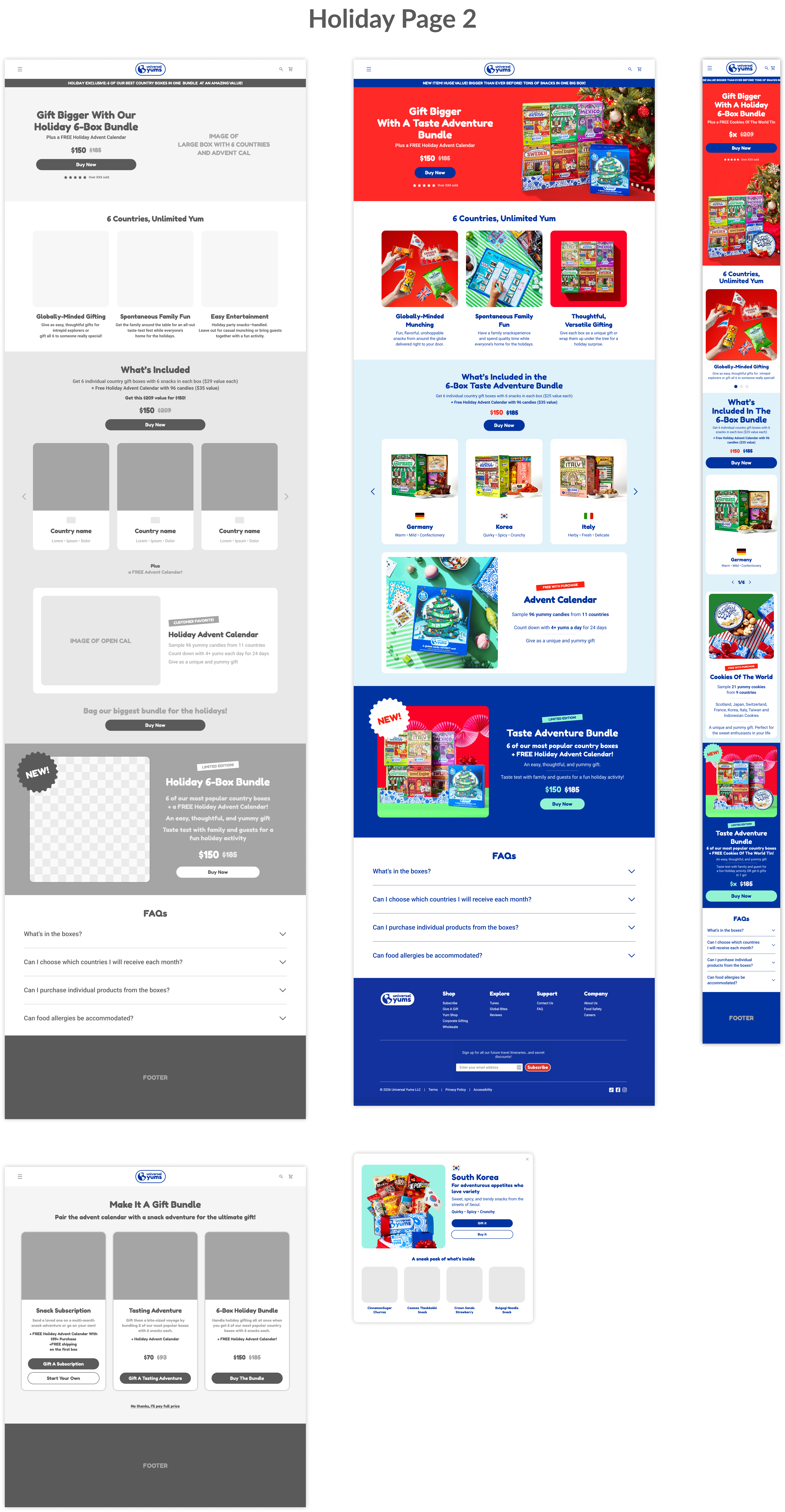 Holiday landing page 2