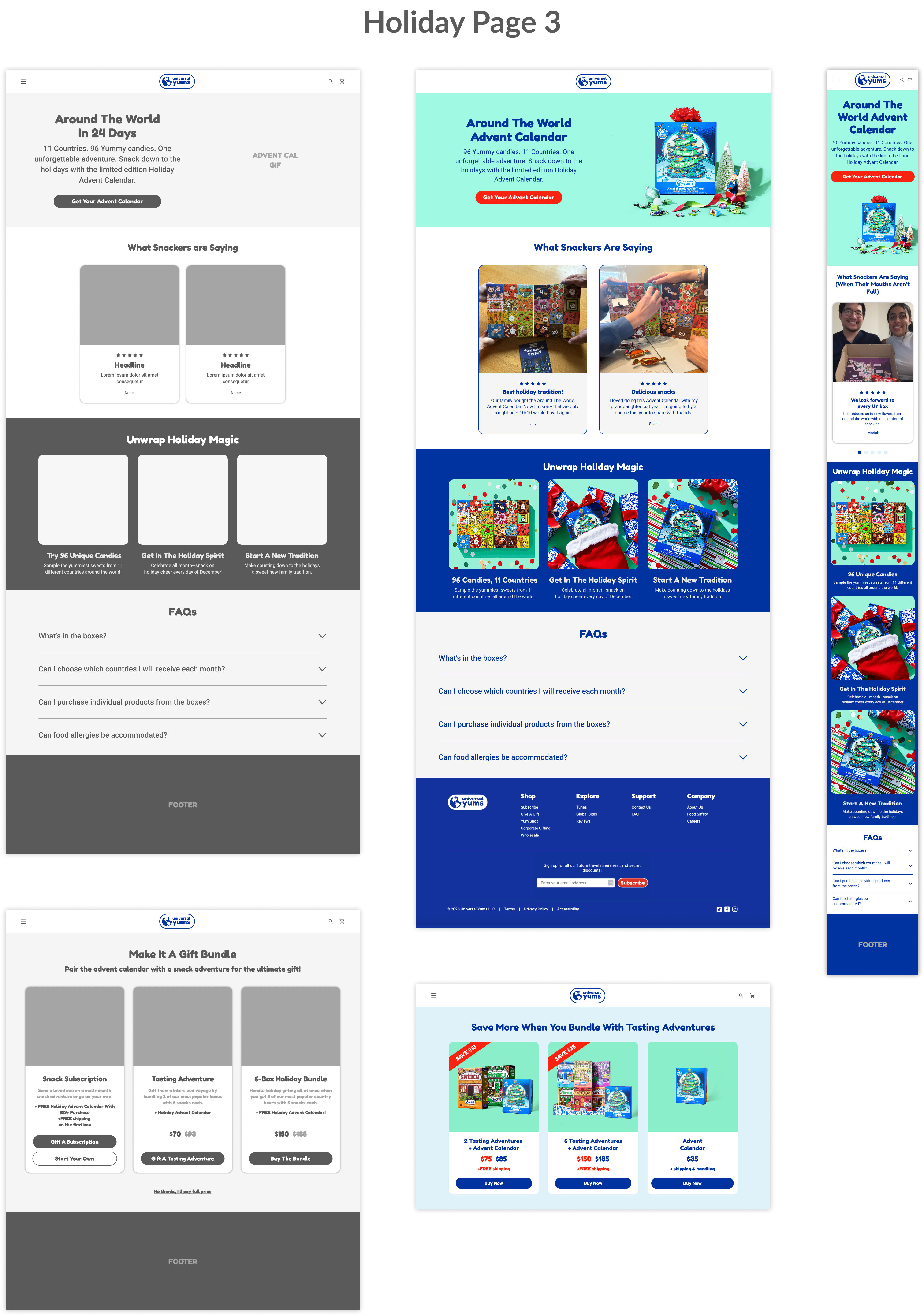 Holiday landing page 3