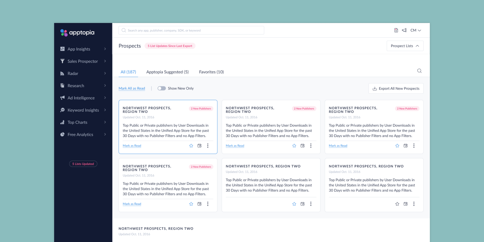 Apptopia — Web App Feature Design