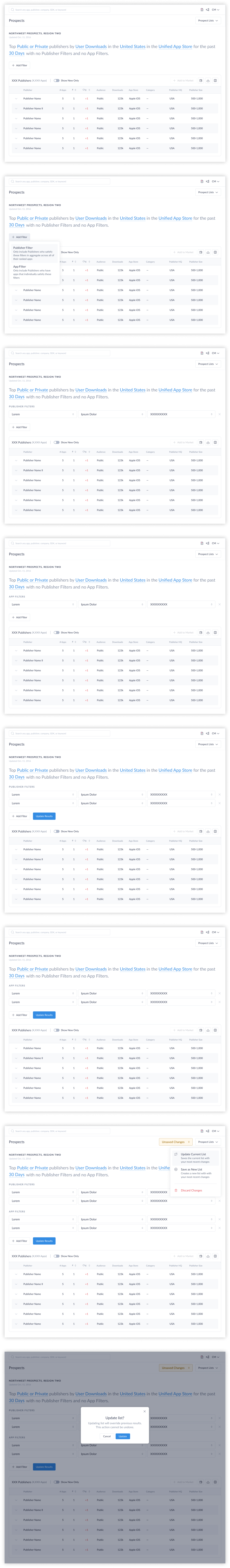 Final filter entry point and filter interaction flow